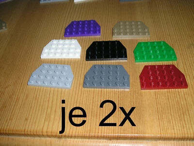 Lego 2x Platte Flügel  Keilplatte Eckplatte 4x6 32059  Farbauswahl (P 7) - Bild 1 von 4