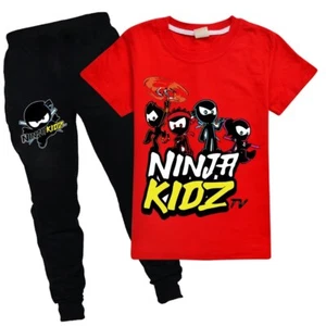 Kids Clothes Game NINJA KIDZ Tops+Pants 2Pcs Set Girl Boys Tracksuits Suit - Picture 1 of 52