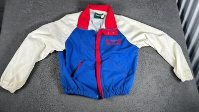 Vintage Dunbrooke Sheldon Mill 30th Anniversary Jacket Small Blue/White/Red - Image 1 of 4