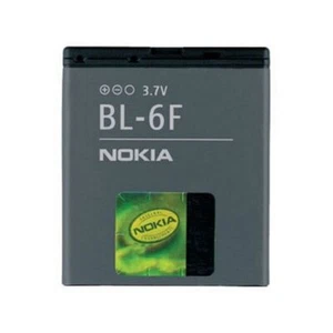 Nokia Batteria originale BL-6F per N78 N79 N95 8GB 1200 mAh Pila Ricambio Usato - Afbeelding 1 van 1