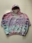 Yours Truly Phora Love Yourself Butterflies Tie Dye Pullover Merch Hoodie Sz. L