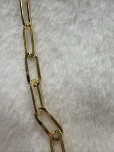 "Nueva cadena de 20"" chapada en oro con clip de 6 mm" - Imagen 1 de 4