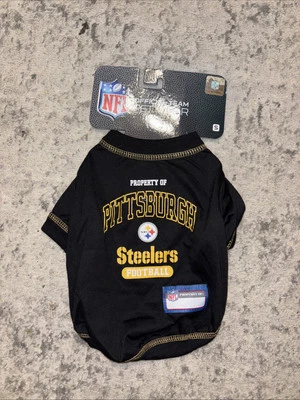 Camiseta NFL Pittsburgh Steelers - Camiseta con licencia para perros/gatos talla S Foto 1 de 3