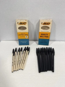 Lote de bolígrafos Waterman-BIC ALL BLACK de colección + bolígrafos de barril crema tinta repro RM-25 - Imagen 1 de 24
