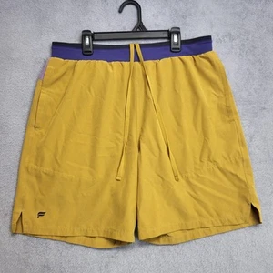 Fabletics Shorts Mens Large Mustard The Fundamental Short II 7in Lined Athletic - Picture 1 of 10