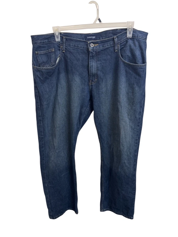St. John's Bay Men's Jeans 40W x 30L Straight Leg Medium Dark Wash Denim - Image 1 of 4