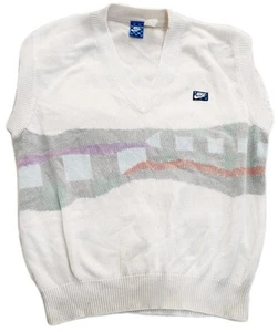 Chaleco Tenis De Colección Nike John McEnroe Agassi Checkerboard Tech Mac Attack Para Hombres M - Imagen 1 de 9