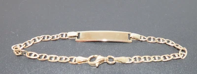 14K YG ID BRACELET 6.5" LONG 3.40 grams (G133553-1) - Image 1 of 4