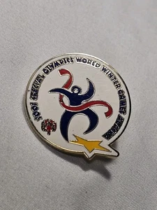 Vintage 2001 Special Olympics World Winter Games Anchorage Alaska Anstecknadel Mütze - Bild 1 von 3