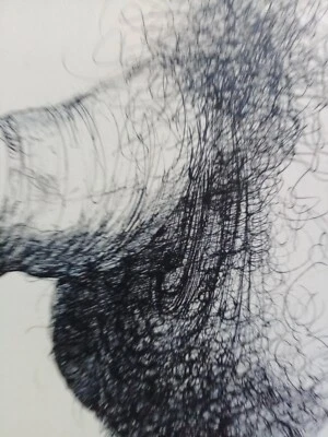 Original NSFW Art Pen & Ink Drawing Male Nude Phallus Penis Illustration Art - Image 1 of 4