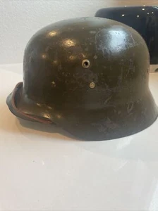 Spanish M42 German Style Steel Combat Helmet with Liner - Picture 1 of 10