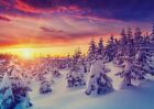 A1 Sunset Winter-scape Heaven Poster Art Print 60 x 90cm 180gsm Cool Gift #14915