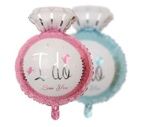 I DO Diamante Anillo Tipo Lámina Globos Fiesta Boda Compromiso despedida de soltera Foto 1 de 3