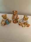 3 Cherished Teddies Newton June Laura