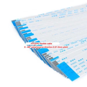 10pcs 6-40cm 8-40P FFC/FPC flexible cable LCD connection same/reverse direction - Afbeelding 1 van 12