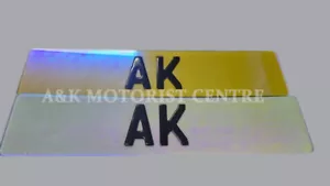 3D GEL RESIN CHAMELEON TINT REG NUMBER PLATES SHOW PLATES NAME PLATES - Picture 1 of 8