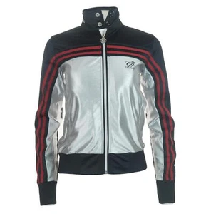 Nuevo Para mujeres Gio Gio Gio Vintage Chándal Prenda para el torso Chaqueta de Pista Raro Xsmall Precio de venta sugerido por el fabricante £ 60 Plata - Imagen 1 de 6