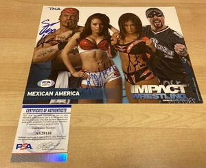 Mexican America TNA Hernandez Rosita & Sarita handsigniertes 8x10 Foto PSA/DNA COA - Bild 1 von 7