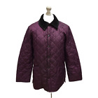Vintage Barbour Purple Liddesdale Quilted Jacket UK Men's Extra Small