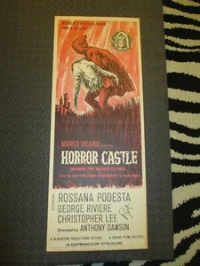 Horror Castle Poster Signed By Ruggero Deodato - Bild 1 von 3