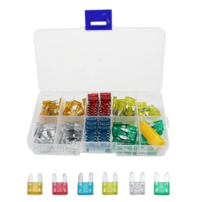 120x Mini Blades Car Fuse Set 5/10/15/20/25/30 amp Vehicle /Blade/Spade/Wedge - Image 1 of 4
