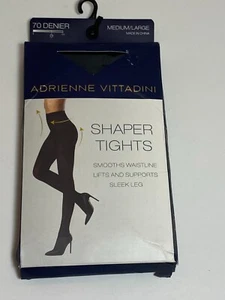 Adrienne Vittadini Shaper Tights, Medium/Large, Black, New - Picture 1 of 2