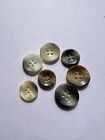 Vintage Buttons set of 7 tortiseshell buttons mixture of sizes