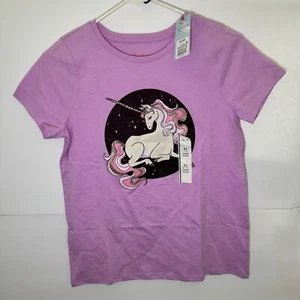 Camiseta Unicornio Cat & Jack Púrpura Niñas Talla XL Nueva con Etiquetas - Imagen 1 de 4