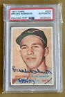 Brooks Robinson 1957 Topps Rookie RC Autograph PSA/DNA Centered Mid Grade Card