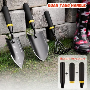 Stainless steel gardening tool set-small trowel,transplanting spade and hand hoe - Picture 1 of 5