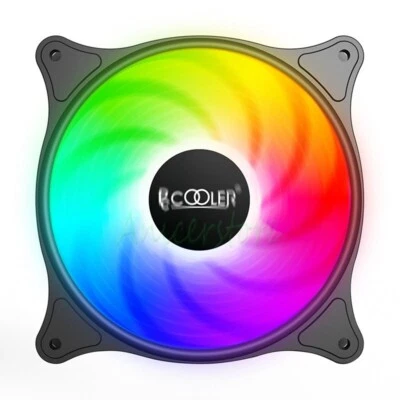 120mm SRGB Colorful LED Silent Cooling Fan 3Pin/4Pin Computer Case Chassis Fan - Image 1 of 4