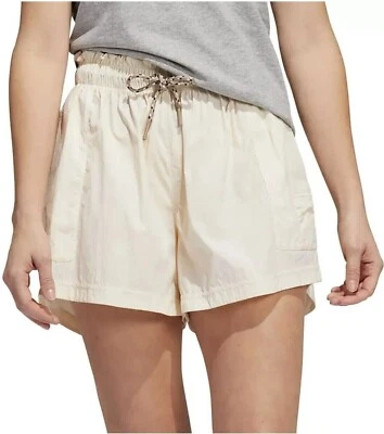 Pantalones cortos utilitarios tejidos Adidas para mujer S Wonder blancos Foto 1 de 4
