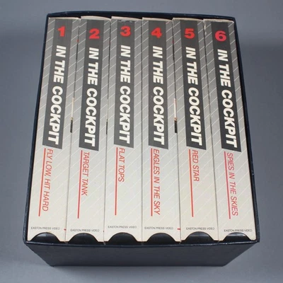 RARE Vintage IN THE COCKPIT VHS Set Military Aircraft Pilot 6 Tape Set - Image 1 of 4