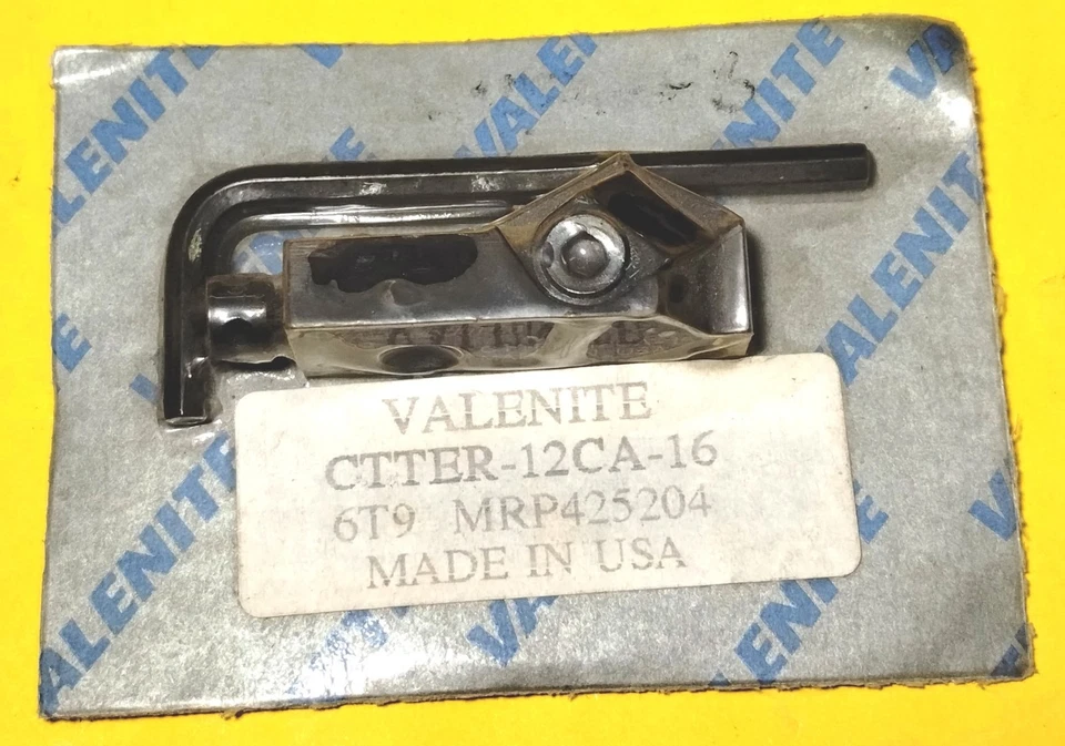 Nuevo portaherramientas de torno TPG de EE. UU. Insertos de carburo cartucho indexable CTTER-12CA-16 Foto 1 de 1