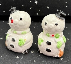 Vintage Schneemann Salz & Pfefferstreuer Japan 4,5" - Bild 1 von 8