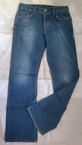 VTG Lucky Brand by Gene Montesano Button Fly Dungarees Women’s Sz 10/30 Y2K - Afbeelding 1 van 20