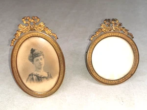 Konvolut 2 alte Bilderrahmen, Louis XVI Stil Fototür 19. Jh. Vintage Deko - Bild 1 von 4