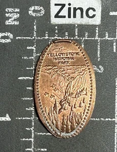 Yellowstone National Park YNP Wyoming Elongated Pressed Smashed Souvenir Penny - Picture 1 of 2