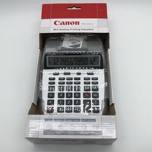 Canon P23-DH V Mini Desktop Printing Calculator 12 Digit 2 Color Brand New - Picture 1 of 7