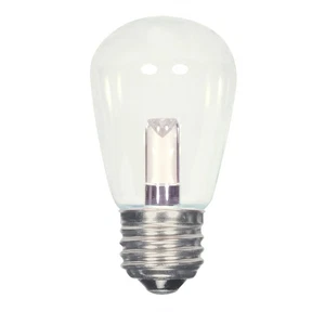 1.4 Watt LED - S14 - Clear - 2700K - Medium base - 120 Volt - Carded - 48-Pack - Picture 1 of 6