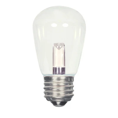 1.4 Watt LED - S14 - Clear - 2700K - Medium base - 120 Volt - Carded - 48-Pack - Image 1 of 4