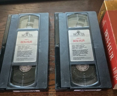 Vintage 1959 CLASSIC Movie Classic BEN HUR Charlton Heston VHS 2 Tape set IOB - Image 1 of 4
