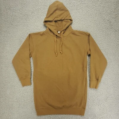 Vestido largo con capucha UniQlo para mujer XS marrón sudadera de gran tamaño Foto 1 de 4