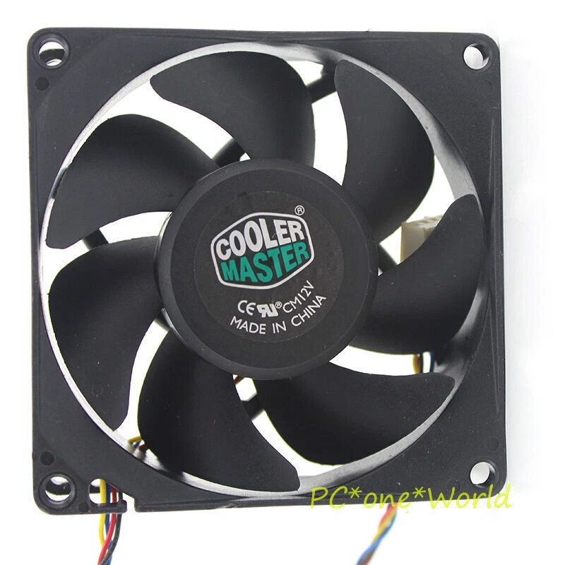 Cooling Fan FA08025M12LPA For Cooler Master 8CM 80*80*25MM 0.45A DC 12V 4-lines - Image 1 of 2