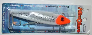 mirrolure slow sinking twitchbait tt 11fgo 3 5/8" 1/2oz fluorescent head white - Picture 1 of 4