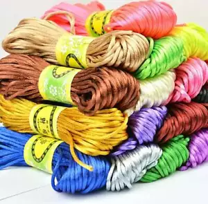 20MT Filo Coda NYLON 2MM per BRACELET Bigiotteria - Imagen 1 de 16