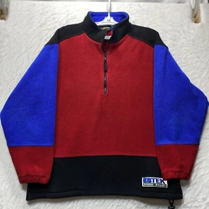 Vintage Eddie Bauer EBTEK Fleece Color Block Half Zip Herren Small Polartec - Bild 1 von 11