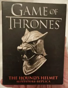 Game of Thrones 3½" Hound's Helmet W/ hinged jaw & Westeros Map NEW UNOPENED BOX - Picture 1 of 8