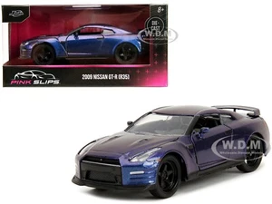 2009 NISSAN GT-R (R35) PURPLE 1/32 DIECAST MODEL CAR BY JADA 34856 - Picture 1 of 10