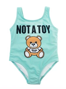 Aqua Bear One-Piece Girl Swimsuit – Sizes 6M to 7T - Picture 1 of 5